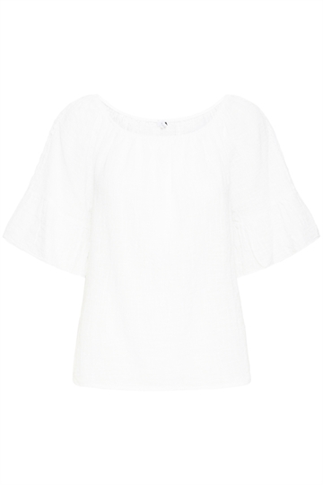 SBALEXA SOLID LACE BLOUSE