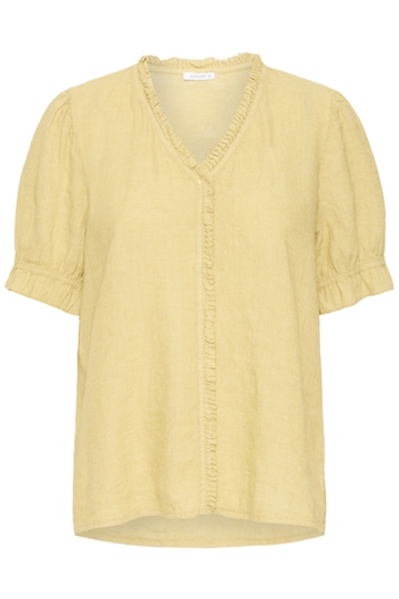 SBFONTANELLE SS FLOUNCE BLOUSE