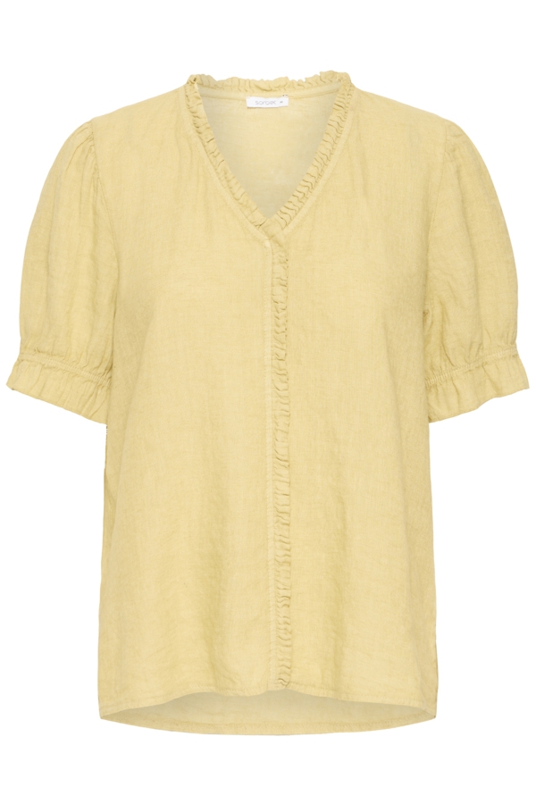 SBFONTANELLE SS FLOUNCE BLOUSE