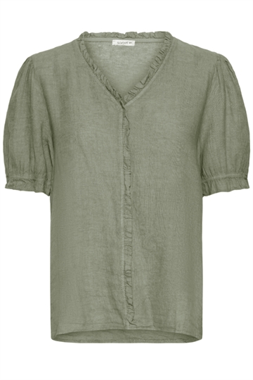 SBFONTANELLE SS FLOUNCE BLOUSE