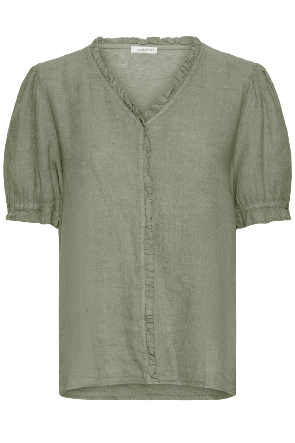 SBFONTANELLE SS FLOUNCE BLOUSE