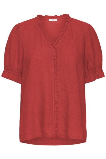 SBFONTANELLE SS FLOUNCE BLOUSE