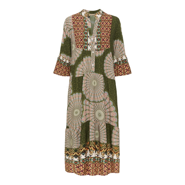 Marta kjole lang med mønster