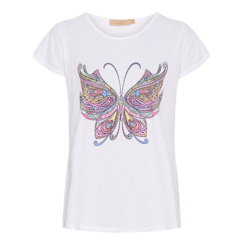 Marta t-shirt stor sommerfugl