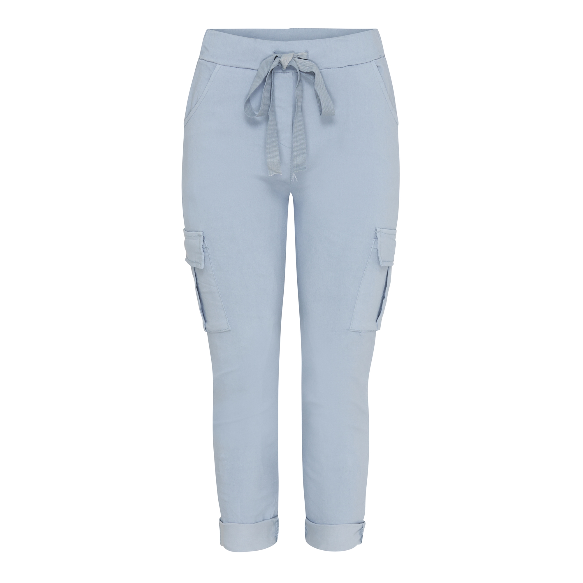 gas fad Anstændig Marta Du Chateau bukser med lårlomme, lyseblå, elastik